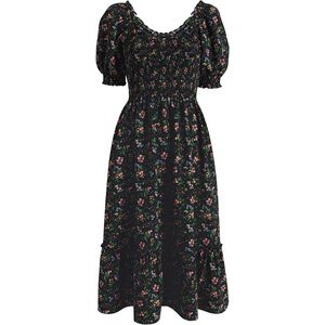 Hill House Limited edition Louisa nap dress multi berry crepe